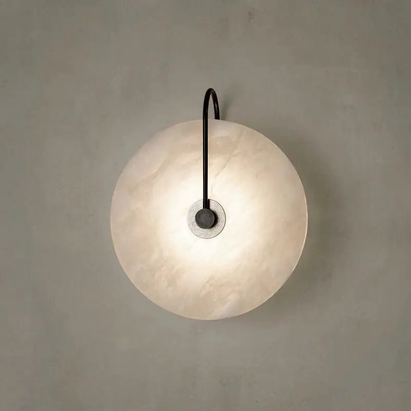 Disc Texture Marble Wall Lamp - Warm LED Light Modern Home Decor - Joe’s Haven