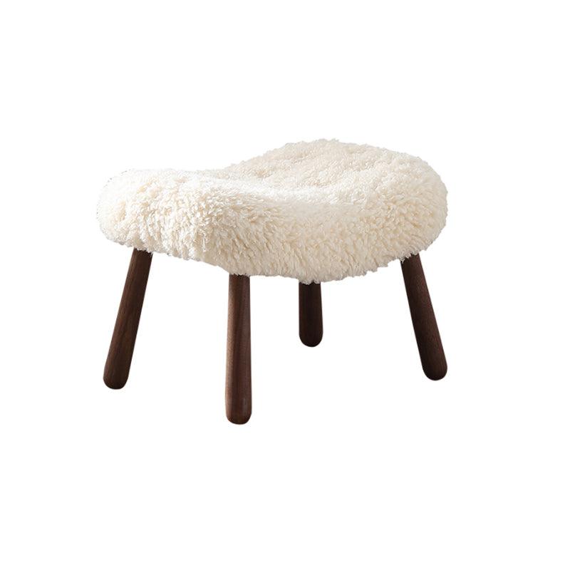 Philip Arc Armchair And Ottoman, Boucle