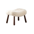 Philip Arc Armchair And Ottoman, Boucle