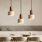 Travertine Pendant Light Beige Brown Kitchen Island Ceiling Light - Joe’s Haven
