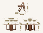 Salgado Folding Dining Table With Storage, Solid Wood - Joe’s Haven