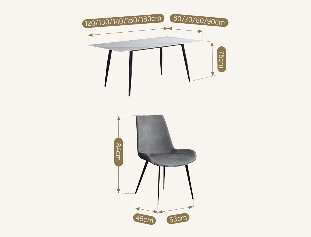 Samirah Dining Table, Sintered Stone - Joe’s Haven