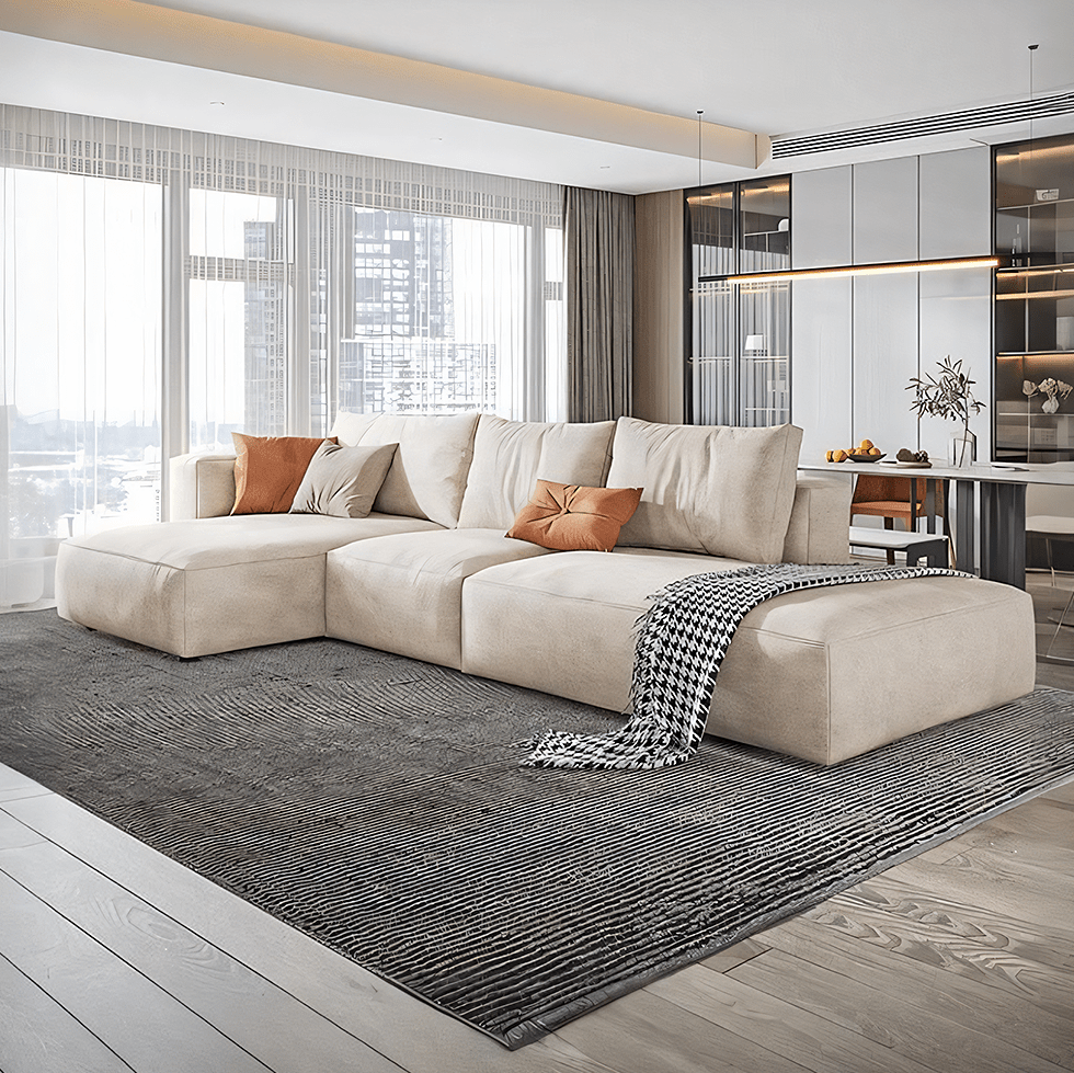 Samona Three Seater Sofa, Modular Sofa, Leathaire - Joe’s Haven