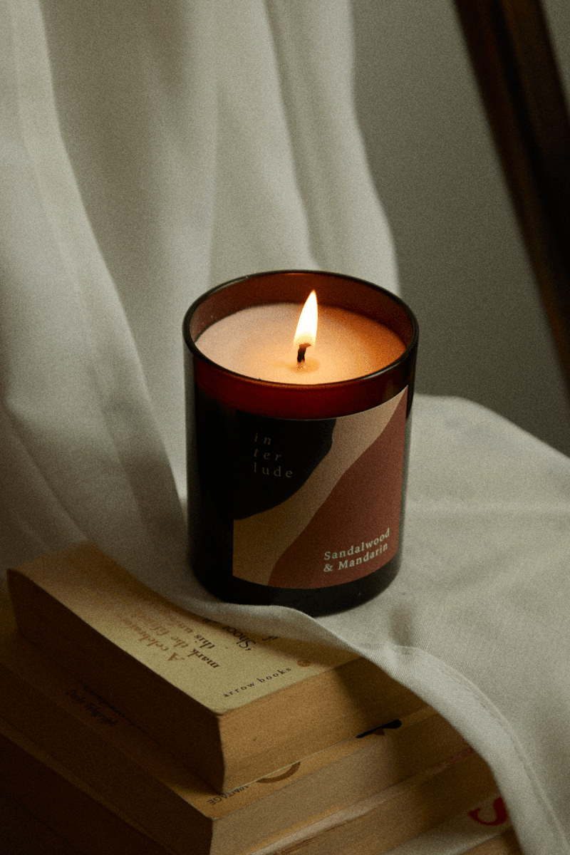 Sandalwood & Mandarin Scented Candle - Joe’s Haven