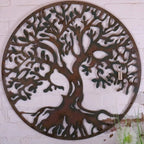 Sarvani Tree Metal Garden Wall Art 80cm - Joe’s Haven