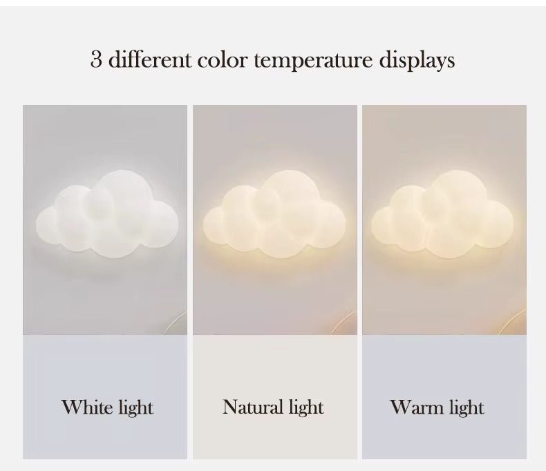 Remote Control Cloud Wall Lamp LED Adjustable Light Temperature - Joe’s Haven