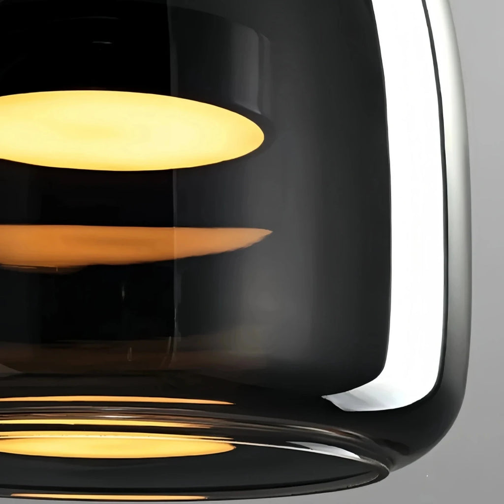 Dildale Black Gold Pendant Lamp LED Warm Light Adjustable Height - Joe’s Haven