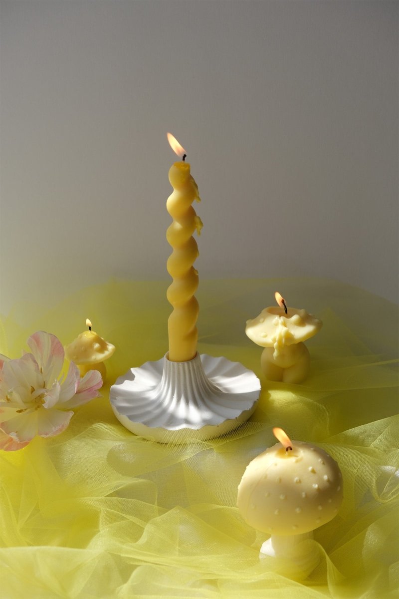 Scalloped Candle Holder - Joe’s Haven