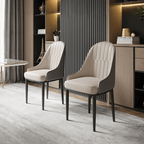 A Set of 2 Scott Dining Chairs, PU Leather - Joe’s Haven
