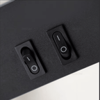 Bold Gold Black LED Wall Lamp Dual Switch Reading Light Bedside - Joe’s Haven