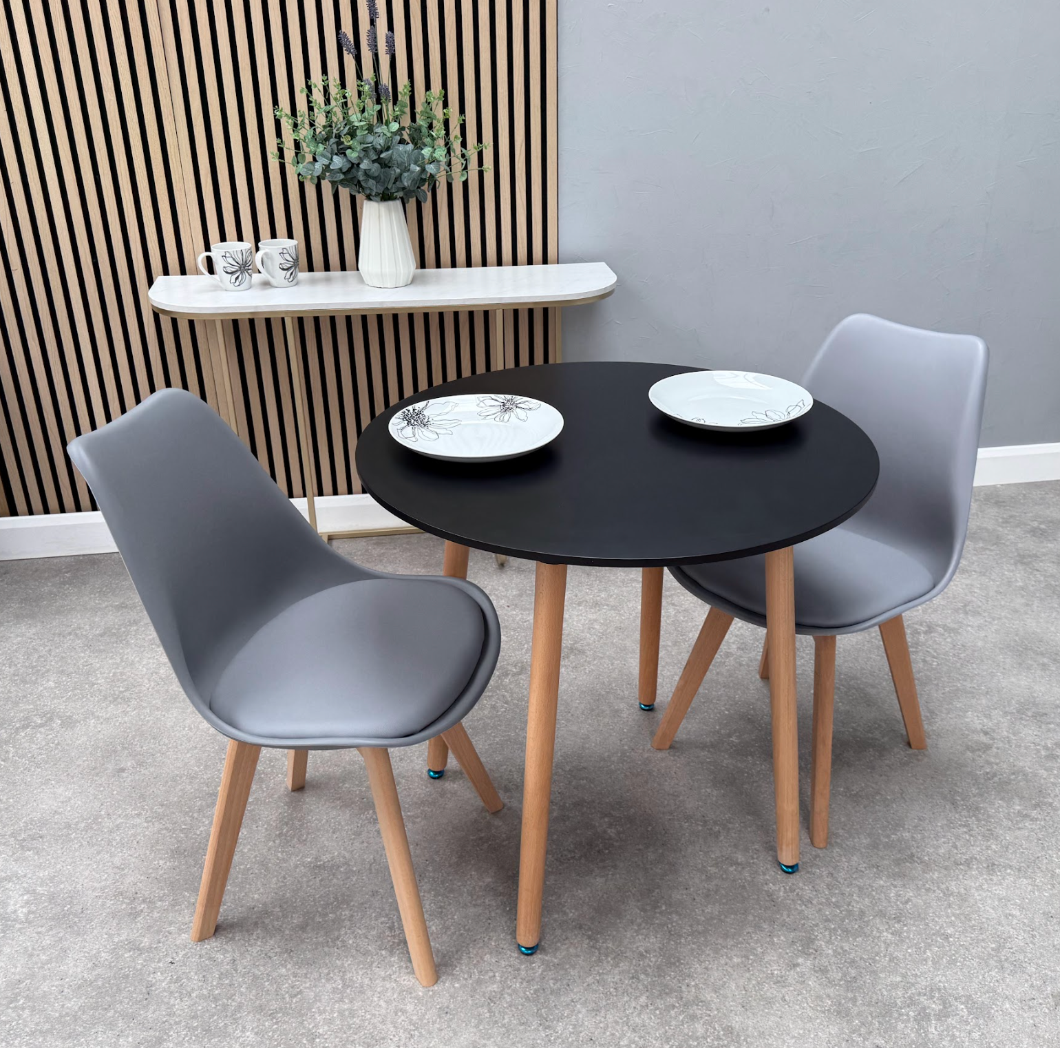 Jamie Lorenzo Halo Round Dining Set of 2