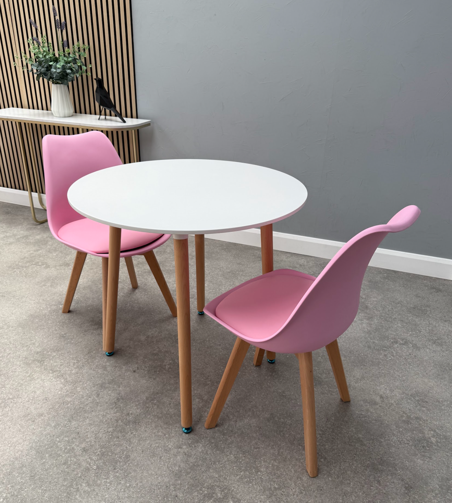 Jamie Lorenzo Halo Round Dining Set of 2