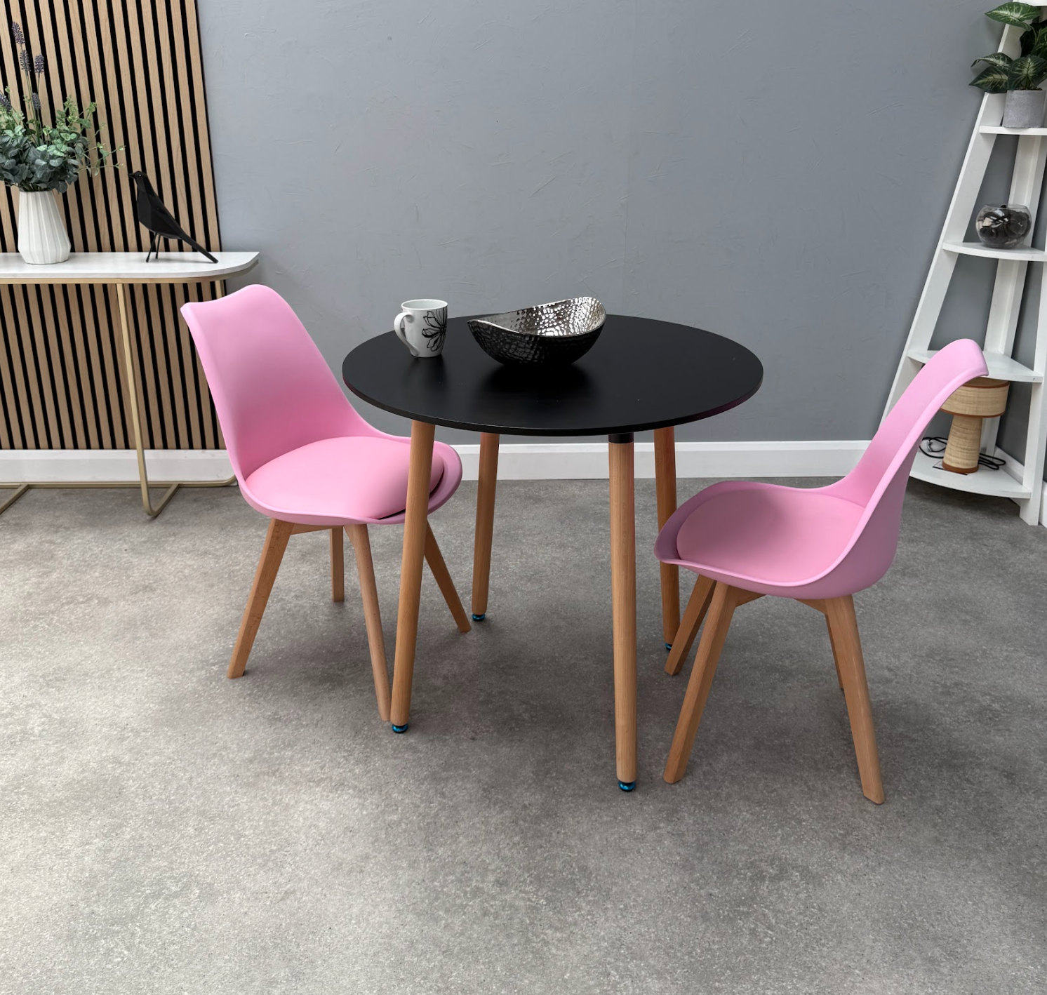 Jamie Lorenzo Halo Round Dining Set of 2