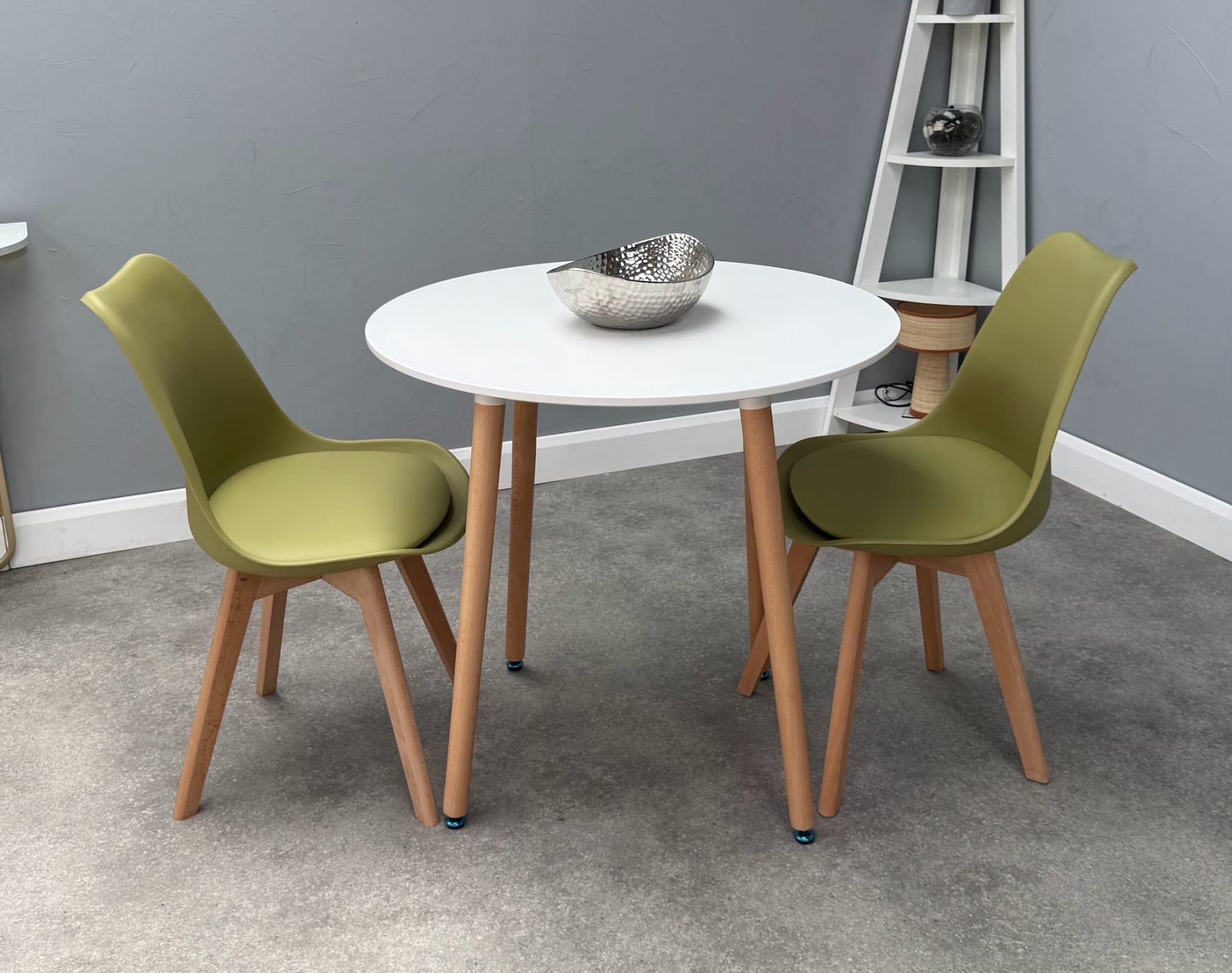 Jamie Lorenzo Halo Round Dining Set of 2