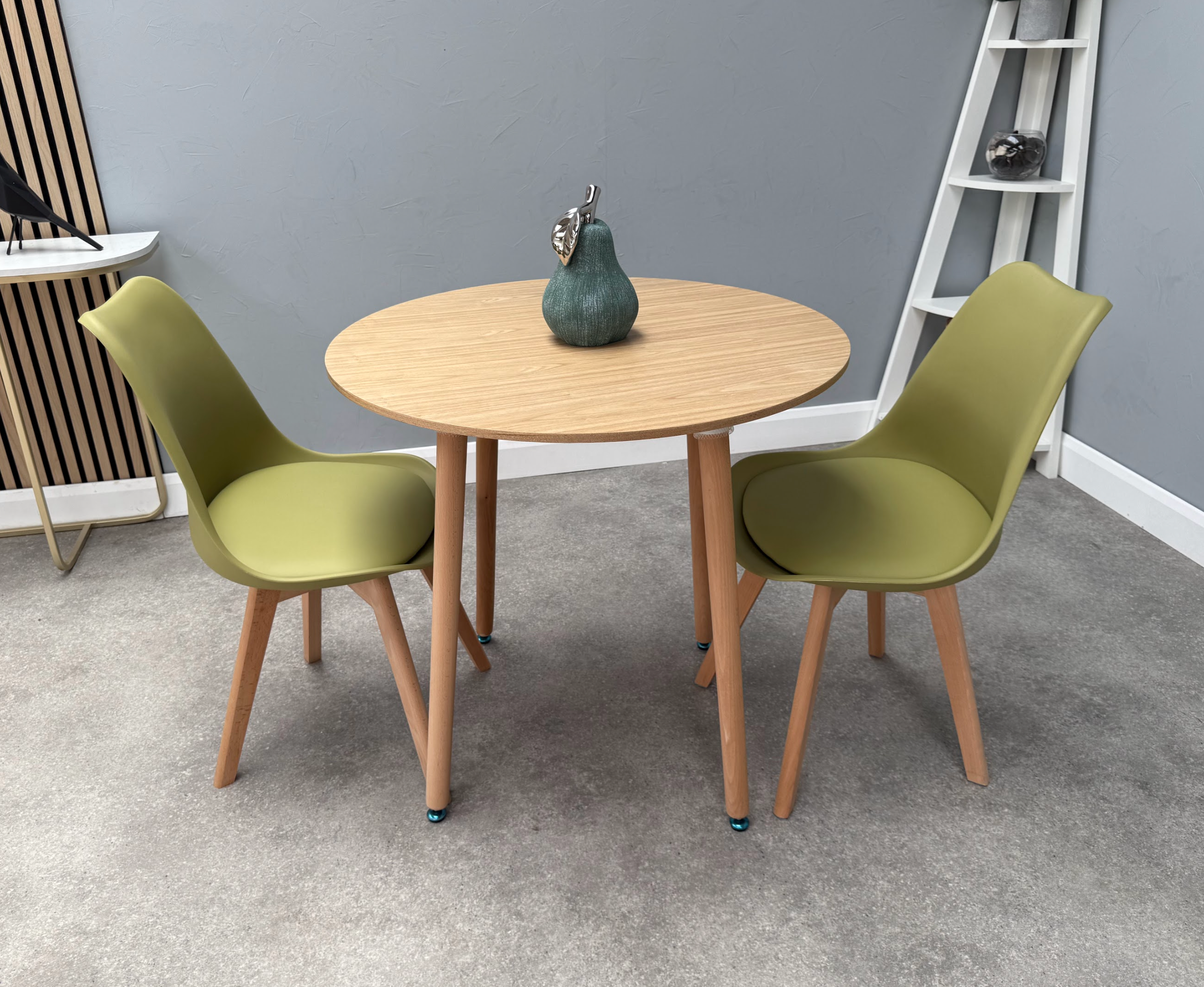 Jamie Lorenzo Halo Round Dining Set of 2