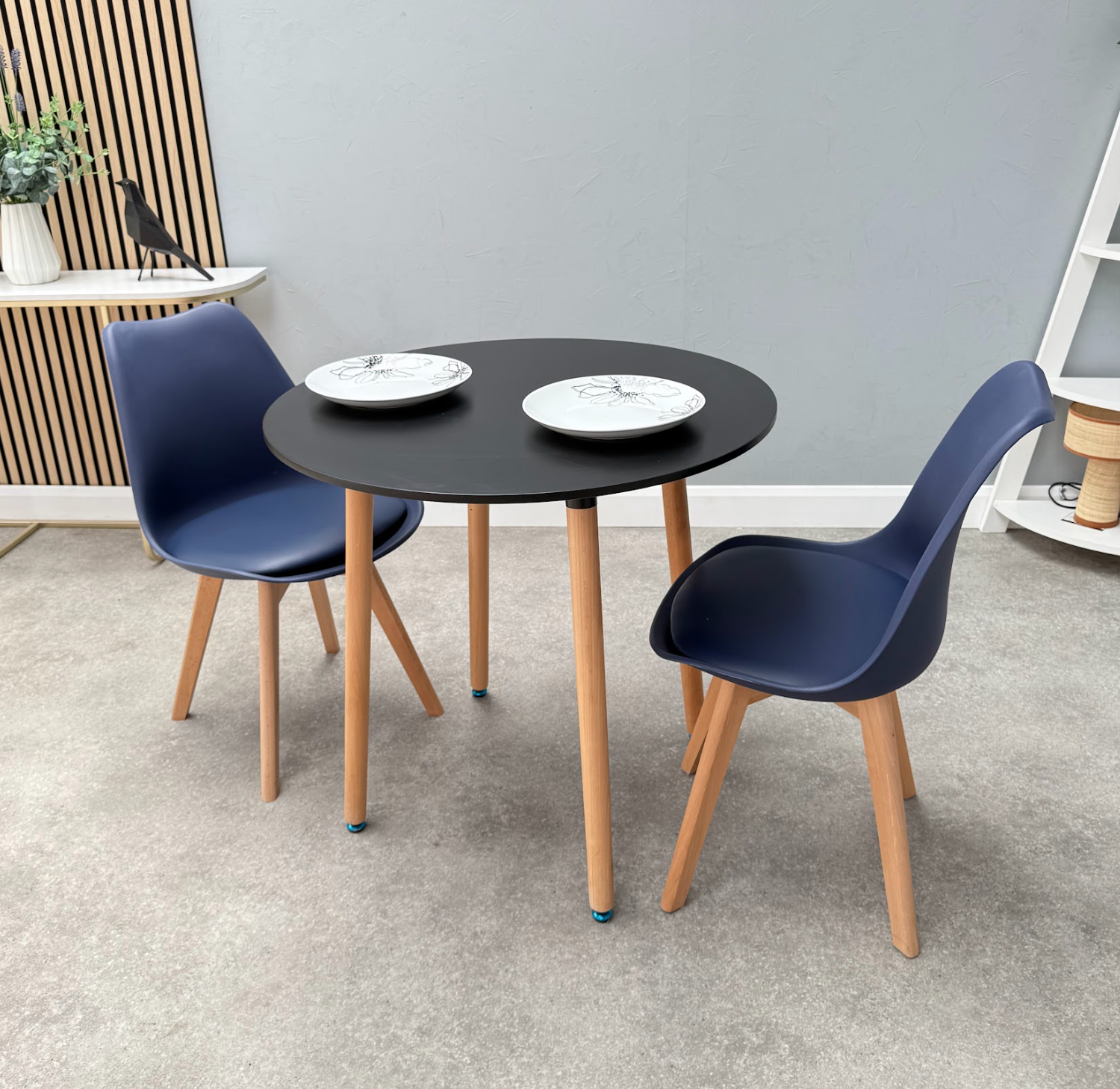 Jamie Lorenzo Halo Round Dining Set of 2