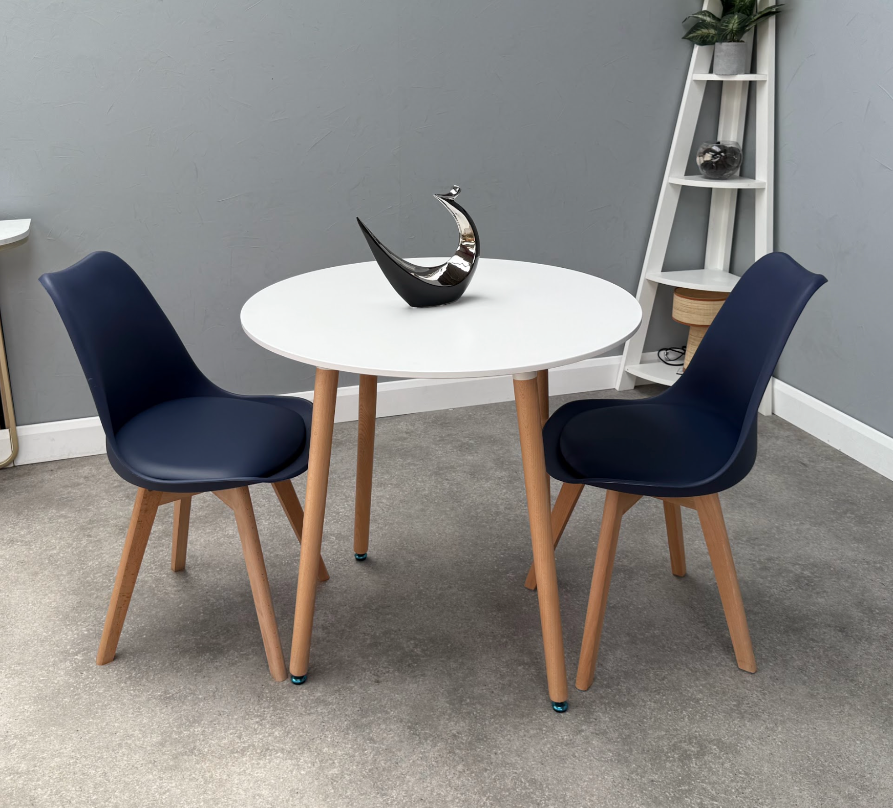 Jamie Lorenzo Halo Round Dining Set of 2