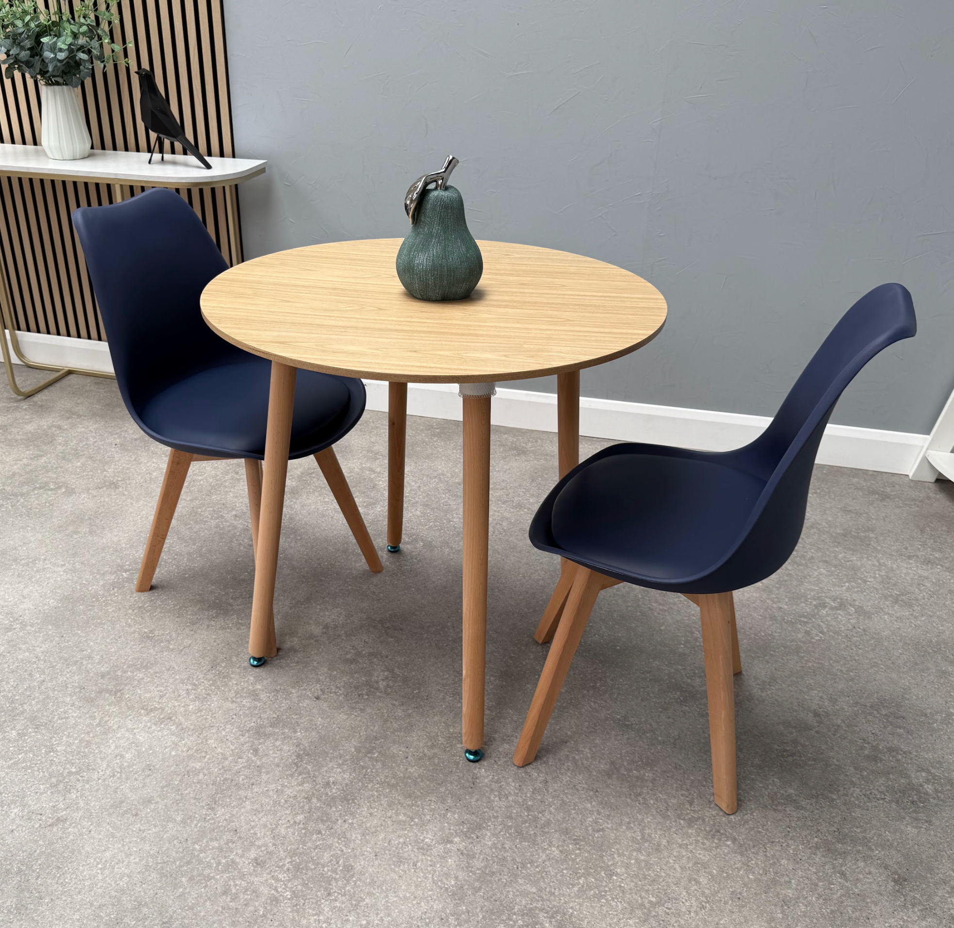 Jamie Lorenzo Halo Round Dining Set of 2