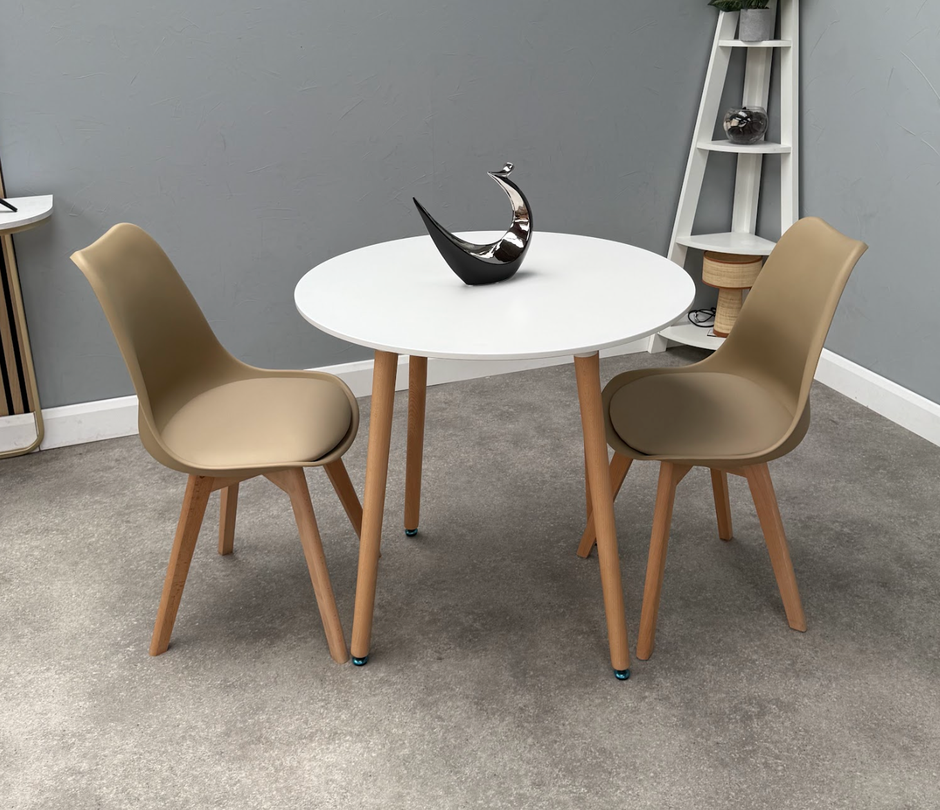 Jamie Lorenzo Halo Round Dining Set of 2