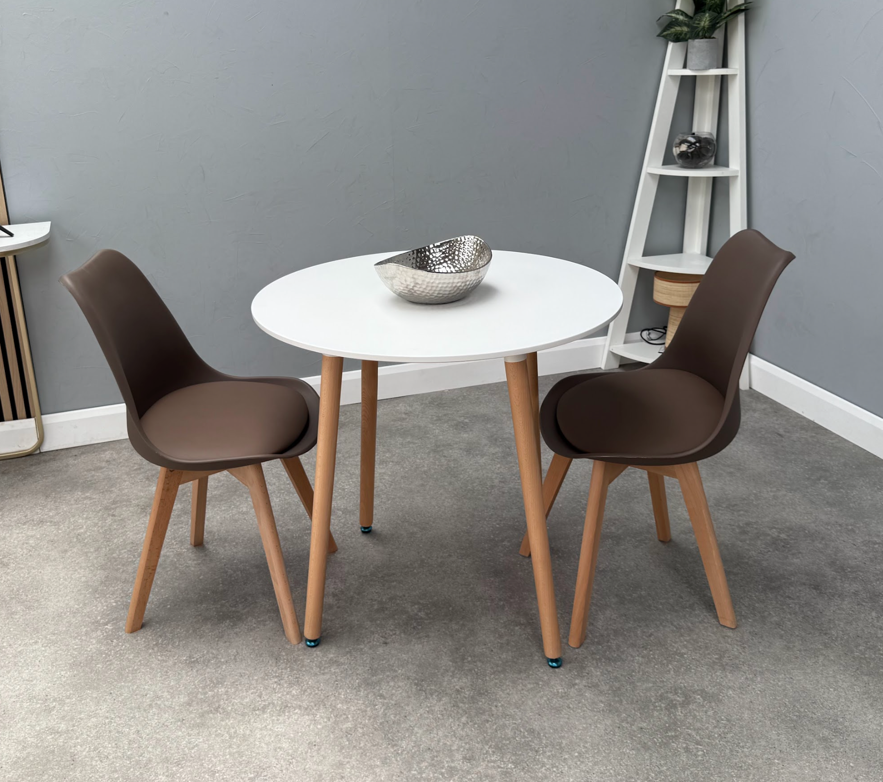 Jamie Lorenzo Halo Round Dining Set of 2