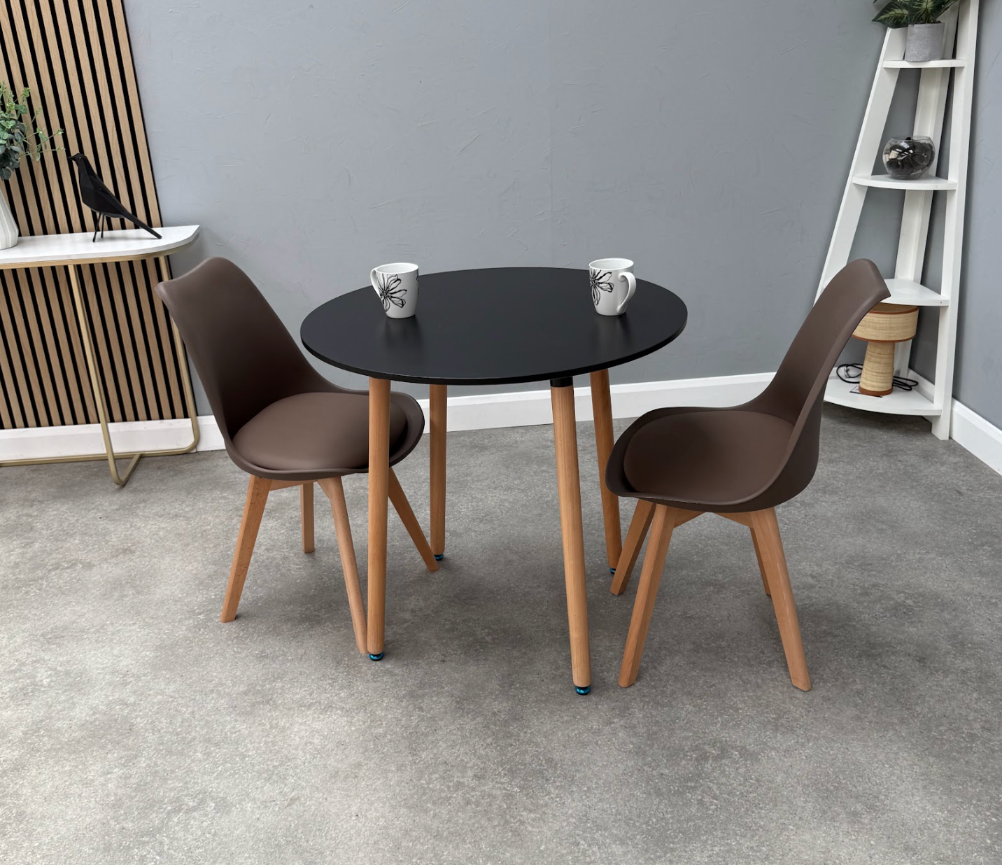 Jamie Lorenzo Halo Round Dining Set of 2