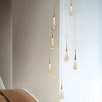 Glass Drop Pendant Light - Warm LED Hanging String Light UK - Joe’s Haven