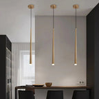Sleek Drop Pendant Light - LED Integrated Adjustable Height Warm Light - Joe’s Haven