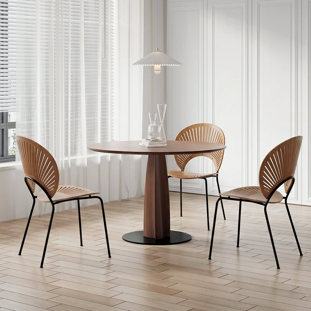 Seraphina Round Dining Table, Solid Wood - Joe’s Haven