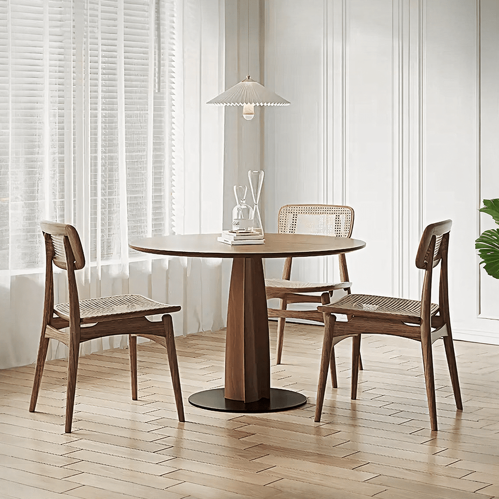 Seraphina Round Dining Table, Solid Wood - Joe’s Haven