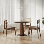 Seraphina Round Dining Table, Solid Wood - Joe’s Haven
