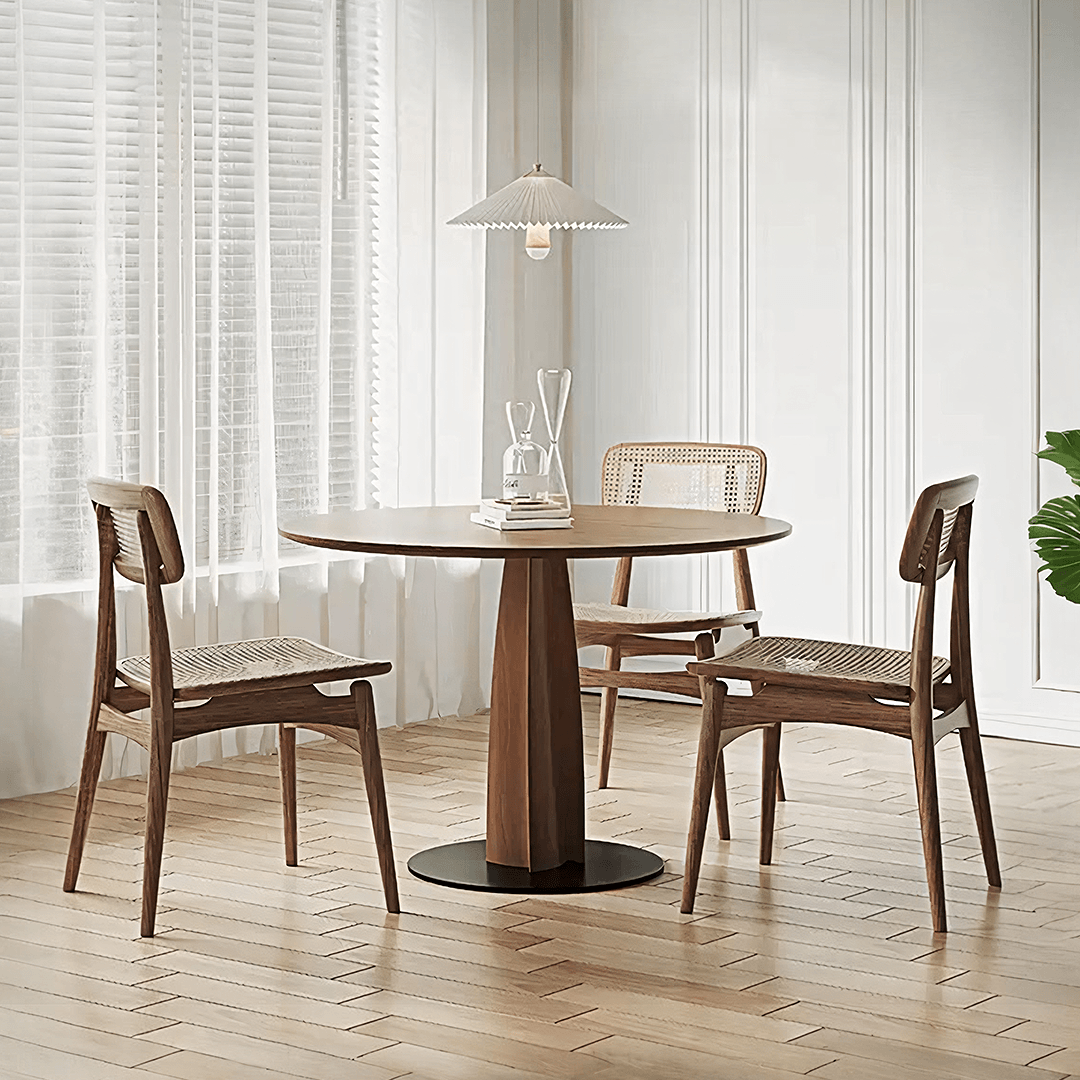 Seraphina Round Dining Table, Solid Wood - Joe’s Haven