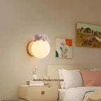 Bear Wall Light LED Kids Nursery Moon Night Light Bedroom Decor - Joe’s Haven