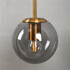 Sizzle Mid-Century Glass Globe Hanging Wall Light - Amber/Smoke/Clear - Joe’s Haven
