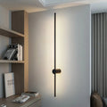 Black LED Wall Light - Warm Modern Bedroom Lounge Lamp Easy Install - Joe’s Haven