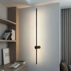 Black LED Wall Light - Warm Modern Bedroom Lounge Lamp Easy Install - Joe’s Haven