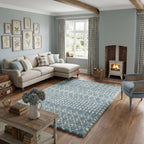 Moroccan Duck Egg Blue Shaggy Rug | 1050 - Joe’s Haven
