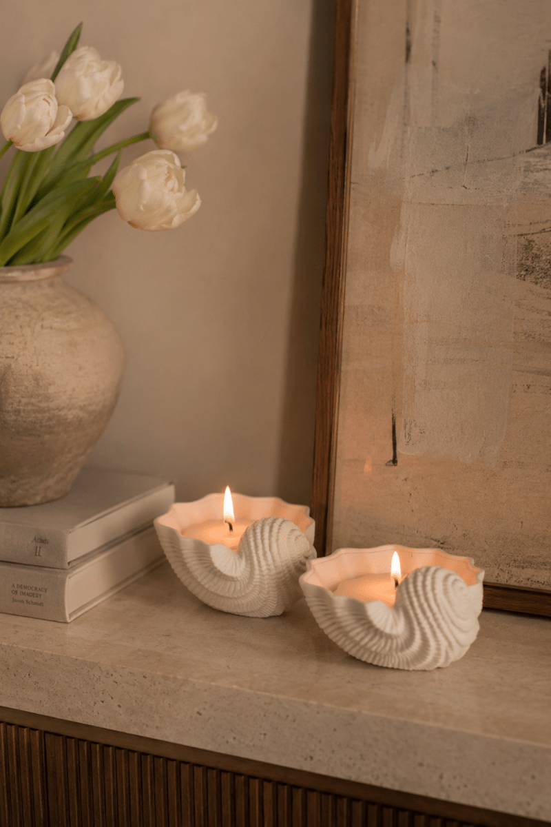 Seashell Shaped Candle - Scented - Joe’s Haven