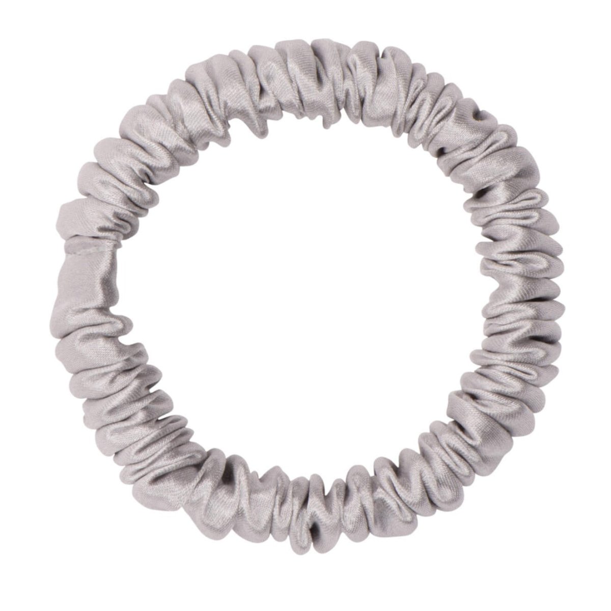 Silver Silk Scrunchie - Skinny - Joe’s Haven