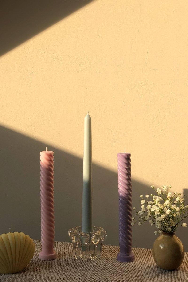 Spiral Taper Candles - pack of 3 - Joe’s Haven