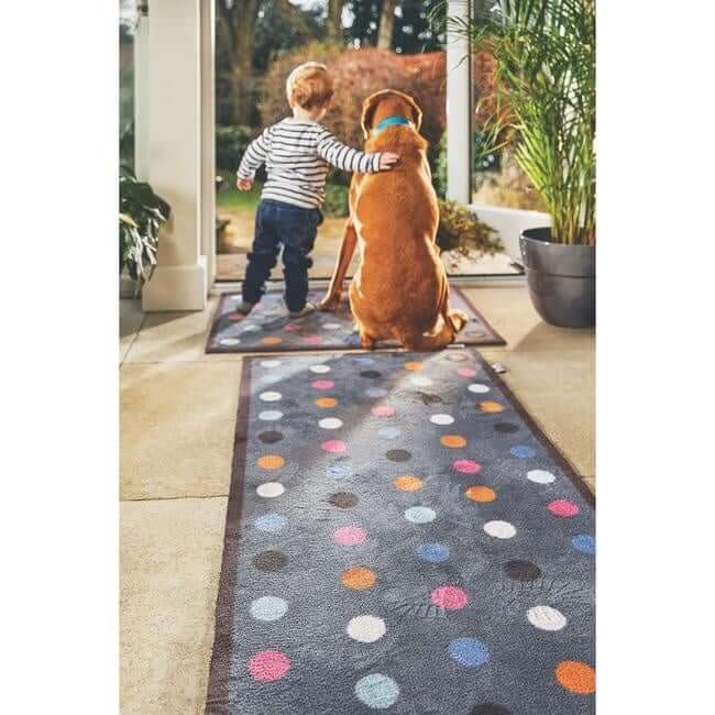 Eco-Friendly Washable Dots Mat and Runner