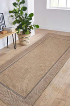 Summer Latte Border Rug – Indoor/Outdoor - Joe’s Haven