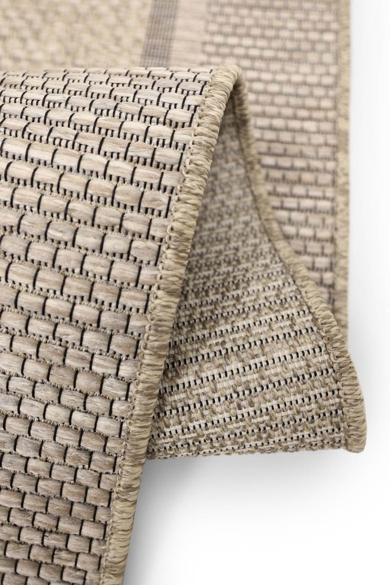 Summer Latte Border Rug – Indoor/Outdoor - Joe’s Haven