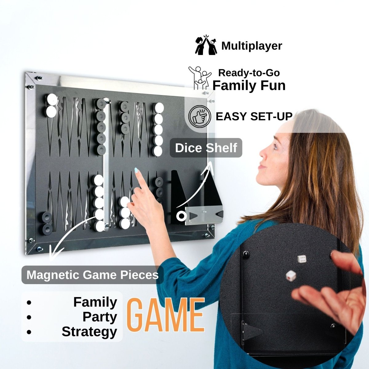 Backgammon Wall Game - Joe’s Haven