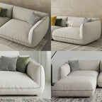 TOFU Agnes Three Seater Corner Sofa, Suede, Modular Sofa - Joe’s Haven