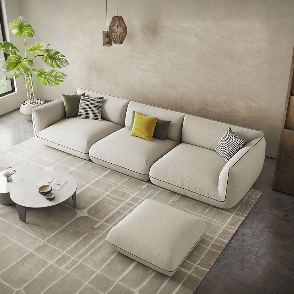 TOFU Agnes Three Seater Sofa, Modular Sofa, Suede - Joe’s Haven