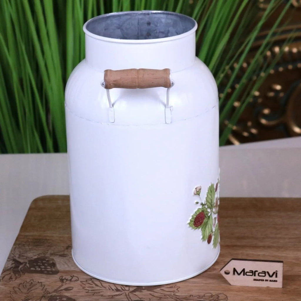 Thaniya Strawberry Field Milk Churn Planter - Joe’s Haven