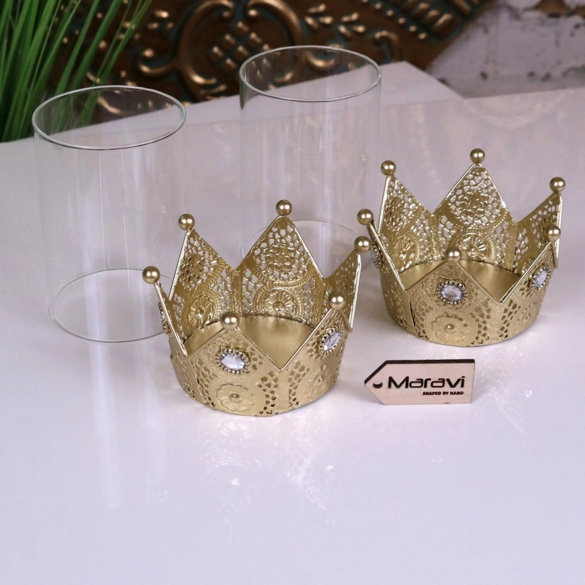 Talika Crown Candle Holder Set of 2 - Joe’s Haven