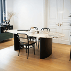 Tambo Oval Dining Table, Pebble Shape, Sintered Stone - Joe’s Haven