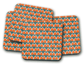 Teal and Geometric Arches Design Coaster, Table Decor Drinks Mat - Joe’s Haven