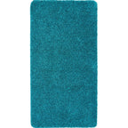 Washable Teal Shaggy Rug
